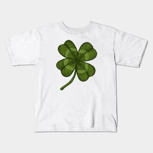 Lucky four leaf clover Kids T-Shirt